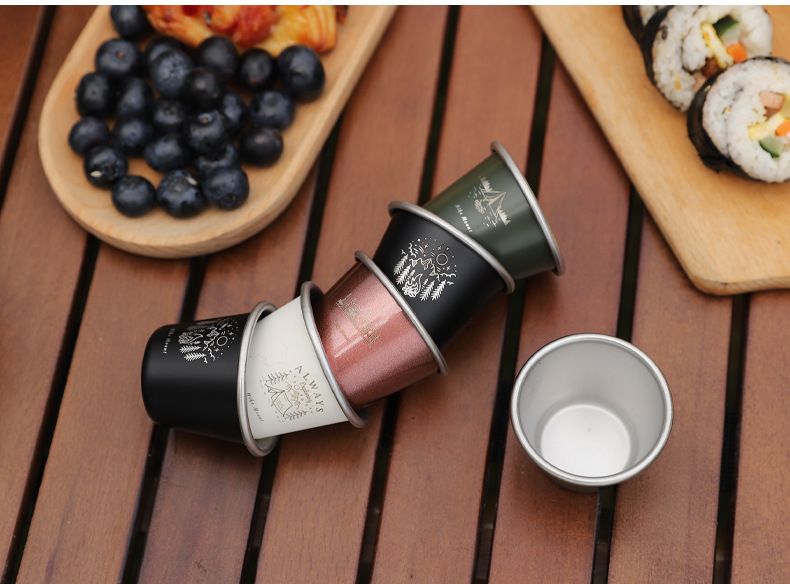 Outdoor Camping Mount Edelstahl Tragbare Bier Kaffee Trinken 350ML Wasser Tasse_voghion.com