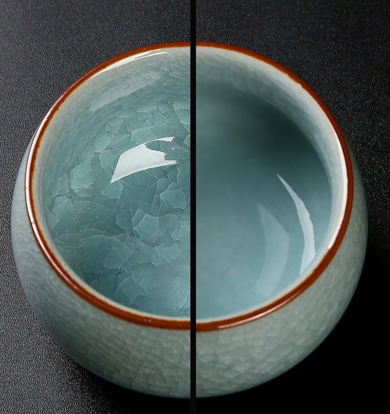 Ru Kiln Ice Flower Master Single Crackle Glaze Set da tè in ceramica per degustazione Kung Fu, tazza da tè per uso domestico_voghion.com