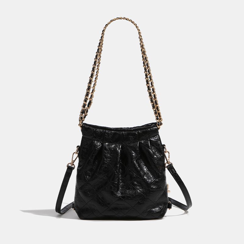2025 Spring New Mini Hobo For Women Quilted Chain Backpack Versatile Small Shoulder Crossbody Bag_voghion.com