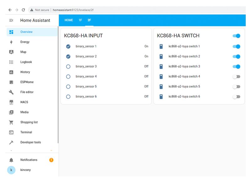 KC868-HA V2 Altes traditionelles Schalterknopf-RS485-Adaptermodul für Smart Relay Controller, funktioniert mit Home Assistant_voghion.com