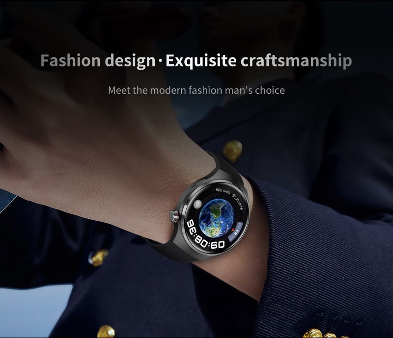 2024 Nouvelle montre intelligente Moniteur de santé de fréquence cardiaque Appel Bluetooth NFC GPS Tracker IP67 Montre intelligente étanche Hommes pour HUAWEI GT4 Pro_voghion.com