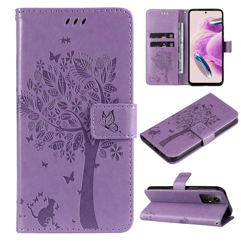 Cute Flip Leather Phone Case For Xiaomi Redmi Note 12S 12 Pro Plus Speed Turbo 12C Cover Magnetic Wallet with Card Slot_voghion.com