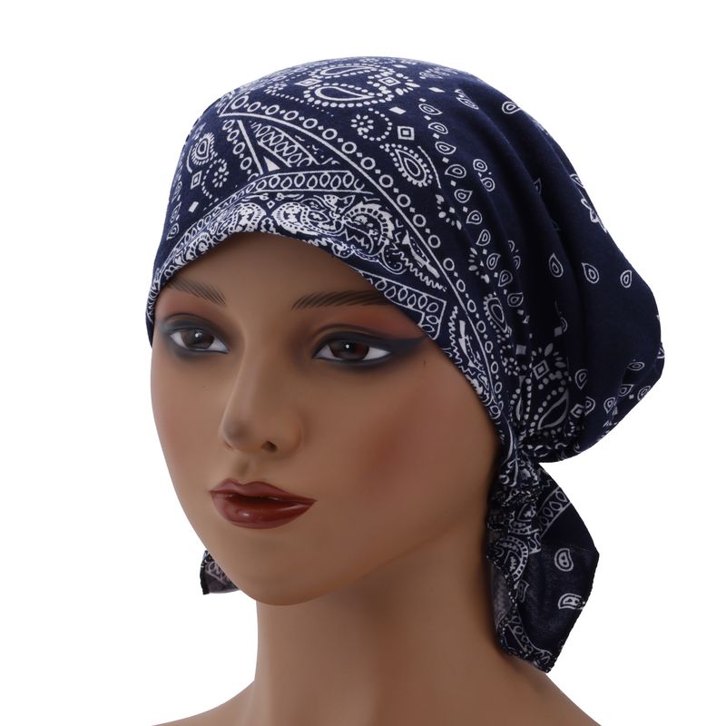 Elastic Cotton Turban Hat – Thin Single-Layer Pullover For Bald Head & Hair Protection_voghion.com
