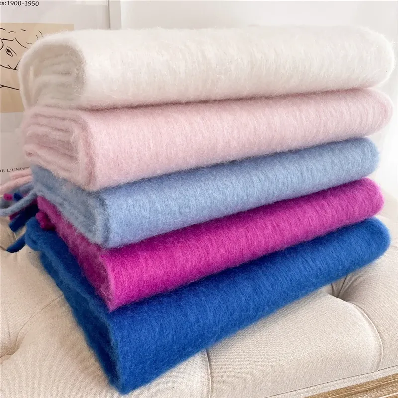 Winter Schal Für Frauen Kaschmir Warme Solide Pashmina Decke Wraps Weibliche Dicke Weiche Bufanda Große Quaste Schal Lange Poncho Echarpe_voghion.com