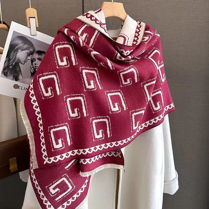 New Fashion Anti Cashmere Scarf for Women Confirmed Warm Temperament Student Couple Style Shawl Wrapped Over Winter_voghion.com