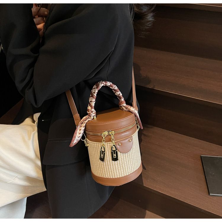 Bolso bandolera tipo cubo para mujer, estilo moderno, sencillo y de tendencia._voghion.com