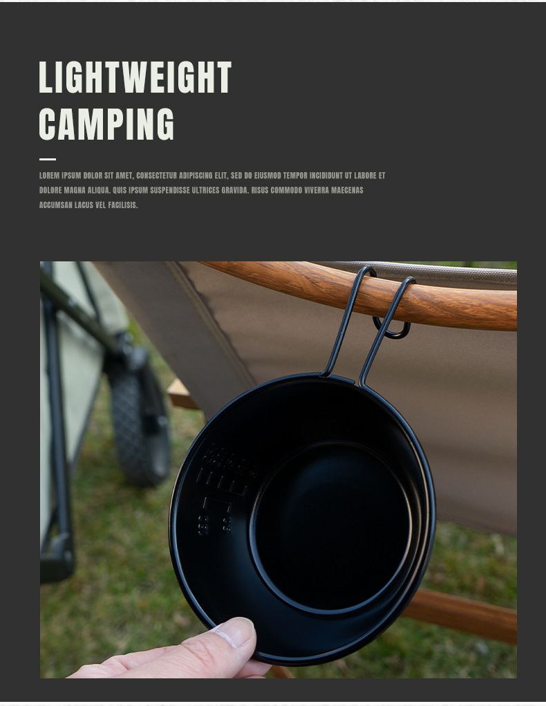 Campingschüssel aus Edelstahl 304 – leicht und langlebig zum Wandern, Angeln und Picknicken (tragbar und einfach zu reinigen)_voghion.com