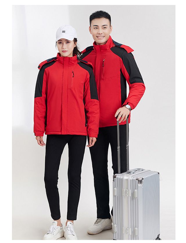Giacca invernale unisex antitempesta - Cappotto da coppia impermeabile con fodera in pile per condizioni meteorologiche estreme (M-5XL, 6 colori, rivestimento in PU per escursionismo e caccia)_voghion.com