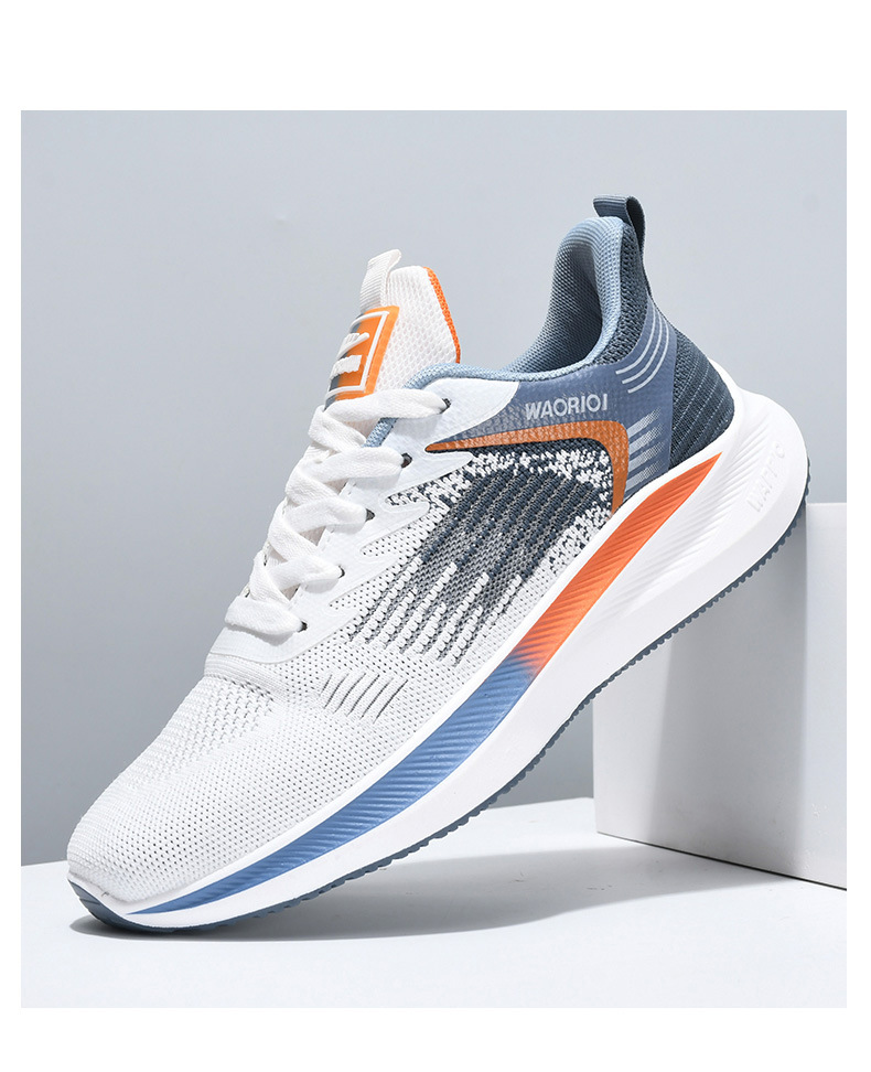 Shoe Factory Grossist A Style High Version Herr S Sportskor Skor Fritidssportduk Flugvävd Net Tide_voghion.com