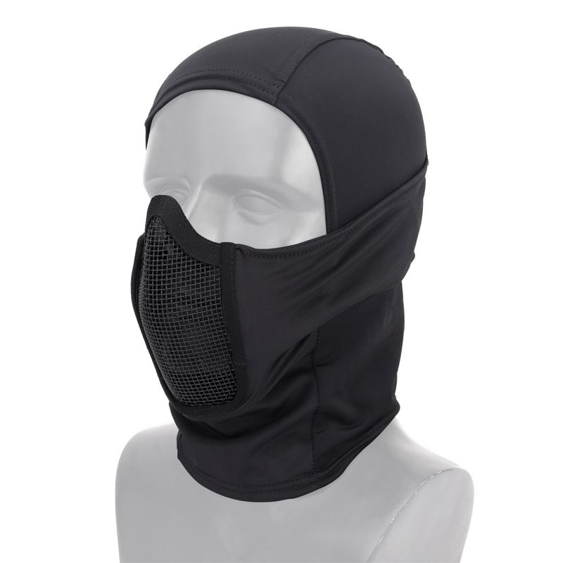 QFV50704555550<== Cross-Border Outdoor Dustproof Sunproof Cycling Face Mask Windproof Neck Warmer Breathable Steel Mesh Tactical_voghion.com
