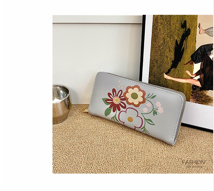 Women’s Bags New Spray Painted Long And Short Card Holder Wallet Wallet Multi Function Coin Purse Female Large Capacity Wallet_voghion.com