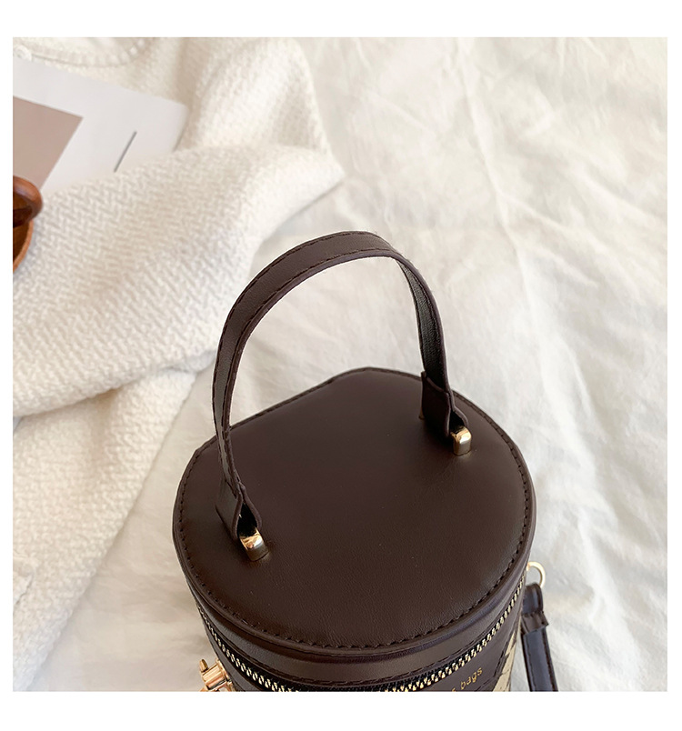 Borsa a cilindro borsa da donna 2023 nuova borsa a secchiello tote cilindrica moda borsa a tracolla monospalla_voghion.com