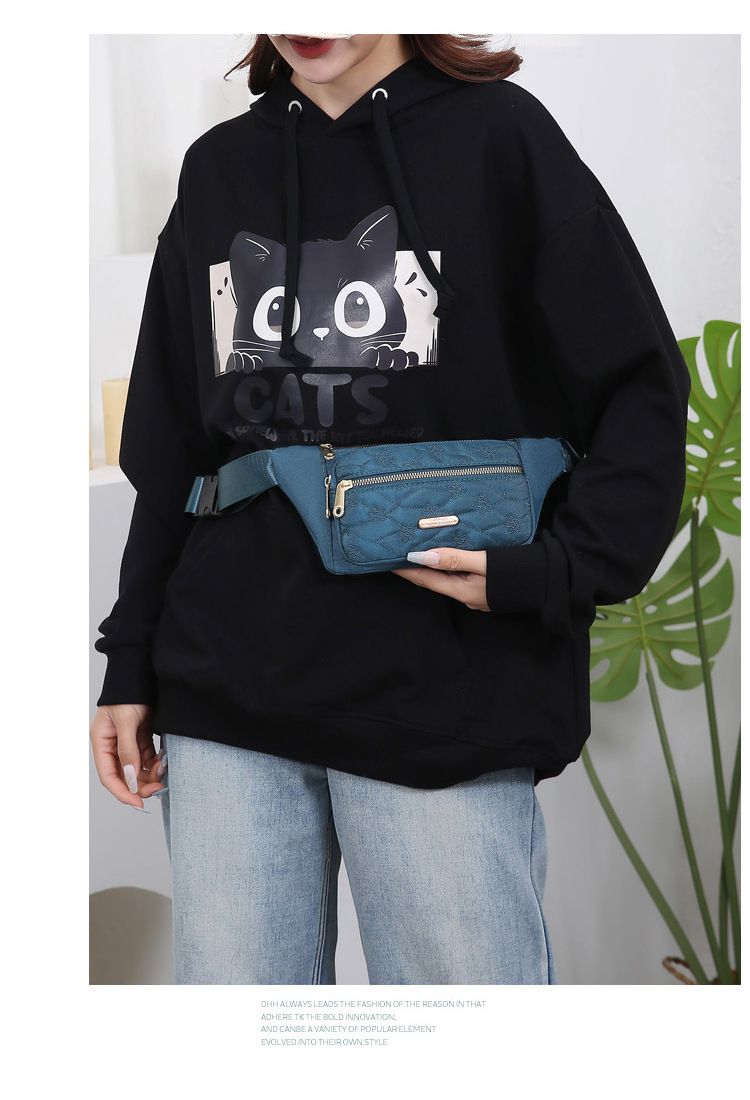 Shoulder Bag Chest Pack Large Capacity Women's Chest Bag Fashion Trend Fanny Pack Oxford Cloth Shoulder Bag Crossbody Phone Bag_voghion.com