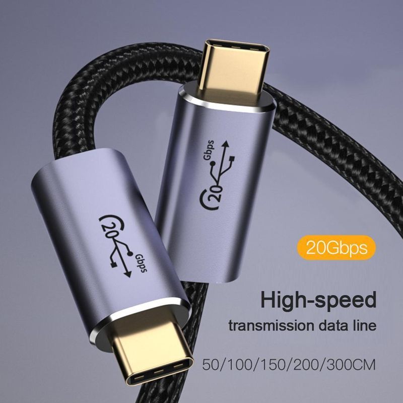 20Gbps 8K 60Hz PD 100W Type-C Mobile Phone Cable USB3.2 Laptop Wires (1m) ._voghion.com