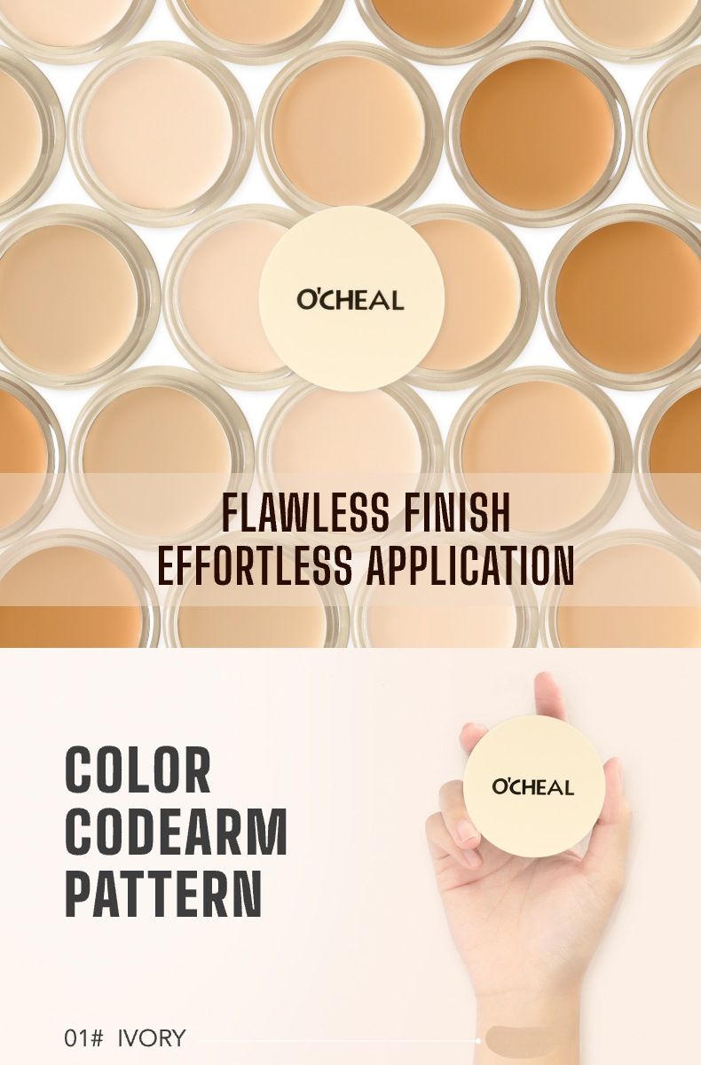 OCHEAL Concealer Grooming Foundation Cream, mascherante liquido per tatuaggi, macchie, acne e segni_voghion.com
