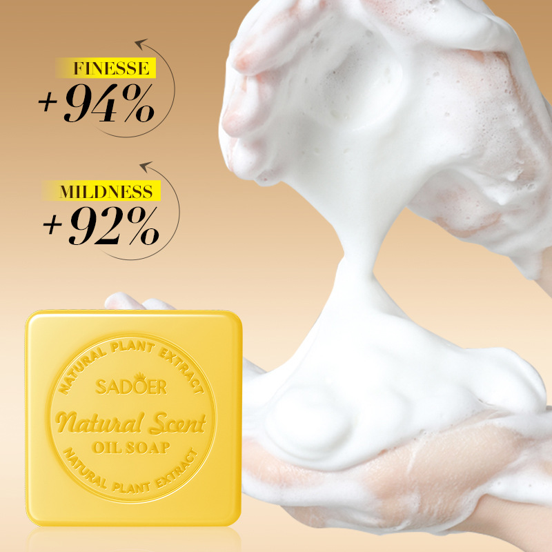 SADOER Natural Ginseng Essential Oil for Cleaning the Body, Universal Handmade Soap_voghion.com