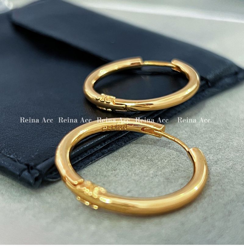 Boucles d'oreilles Arc de Triomphe 2024, nouvelles boucles d'oreilles rondes de style féminin de haute qualité, design petit et populaire_voghion.com