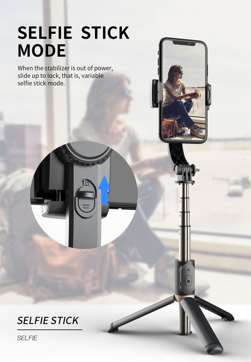 Handheld zelfontspanner paal pan tilt camera tracking anti-shake stabilisator live-uitzending artefact rek vlog_voghion.com