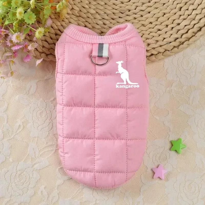 Tier Känguru Doppelseitiger Hundemantel Winter Warme Haustier Hundekleidung Für Kleine Mittelgroße Hunde Weste Kleidung Weiche Welpenkostüme_voghion.com