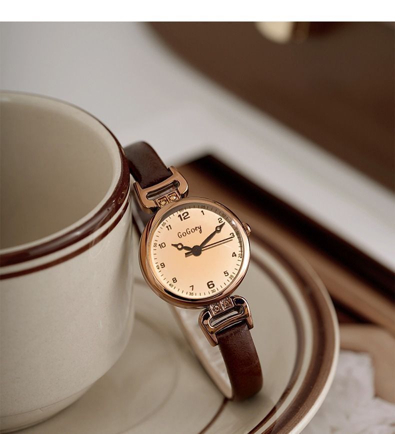 Women's Watches Vintage Watch Women's Student High Appearance Level Light Luxury Small Dial Women's Quartz Watch_voghion.com