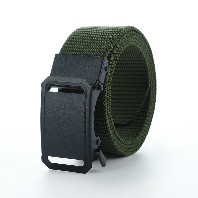 Men's Fashion Belt Classic Six-color Belt With Black Sandblasted Hollow Buckle Simple Versatile Belt Men's Tactical Belt_voghion.com