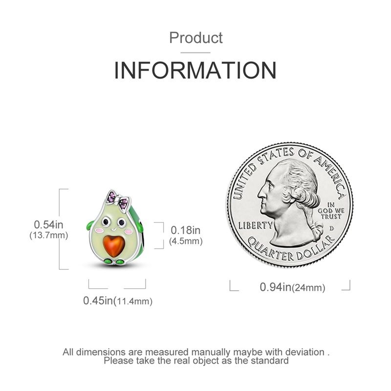 Gioielli da donna in argento 925 placcato rame con ciondolo a forma di margherita, avocado e girasole_voghion.com