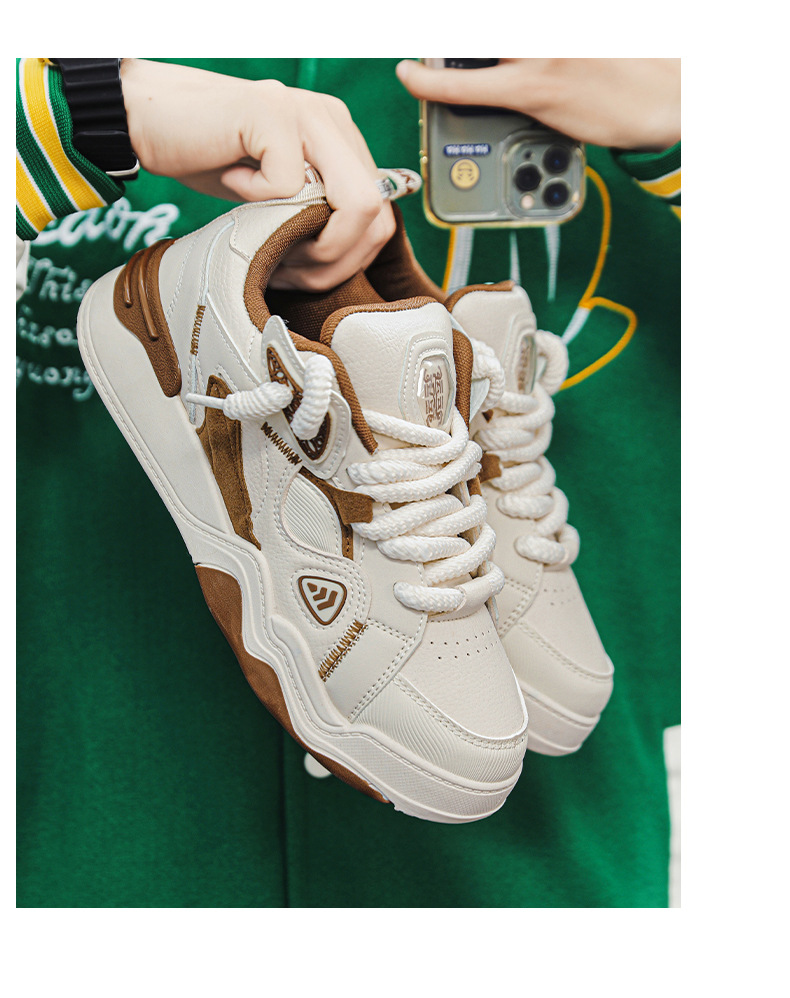 Man Work Shoes Basketball Shoes Sneakers Fabric Mesh Shock Absorption Footgear Sneakers_voghion.com