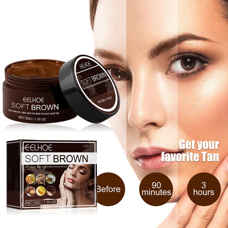 Crema abbronzante idratante per la pelle color bronzo senza sole EELHOE_voghion.com