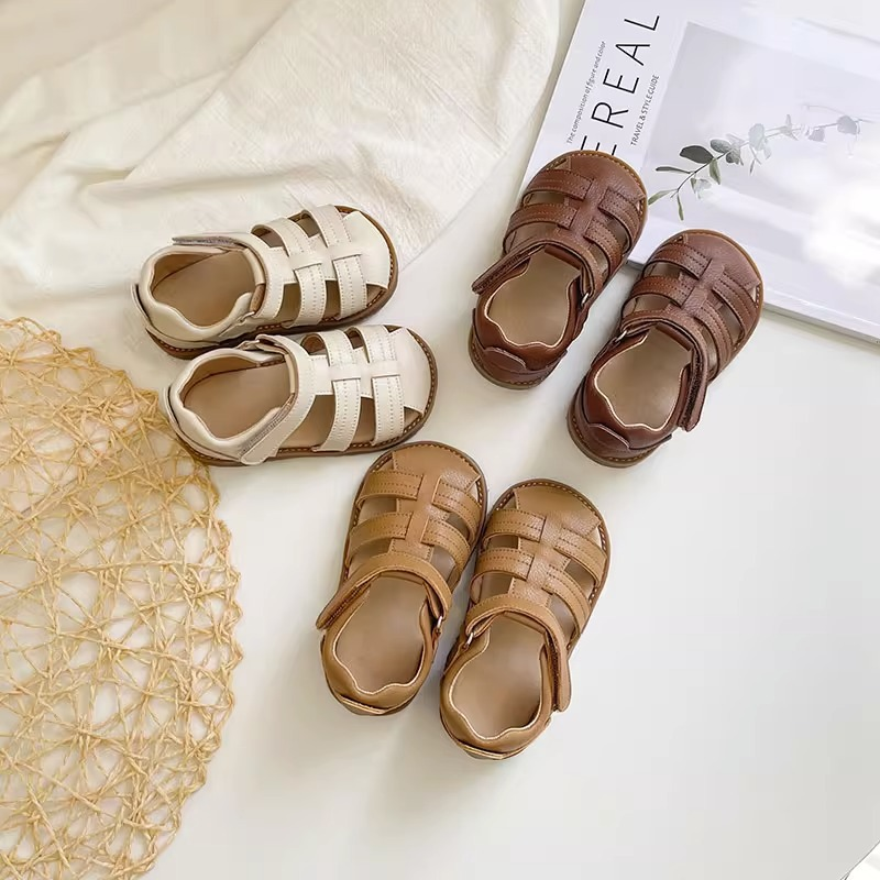 Kinder Sommer 2023 Neue Modische Sandalen Römische Bequeme Mädchen Strand Französisch Baby Schuhe_voghion.com