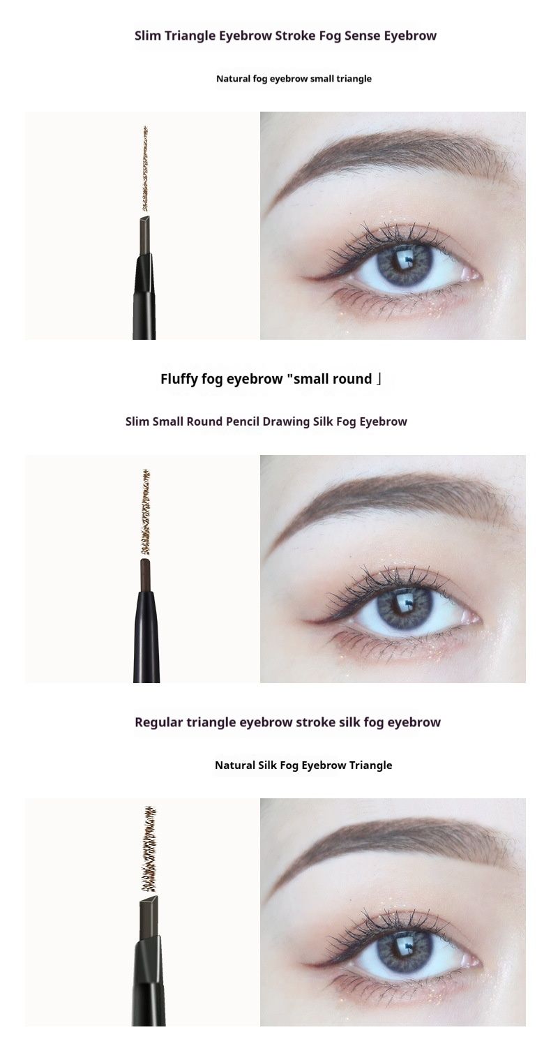 Farbe Dual-End Ultra Fine Augenbrauenstift Wasserdicht Glattes Finish_voghion.com