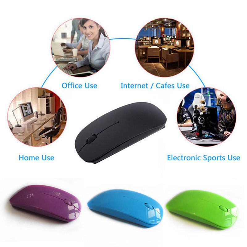 Universal Laptop PC Computer 2.4GHz Batterie ugedriwwen Wireless USB Optical Mouse_voghion.com