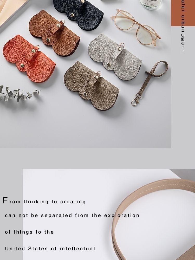 Einfache Brillenaufbewahrungstasche, Schmucktasche, tragbare Sonnenbrillenbox, Sonnenbrillenclip, Schutzhülle, modisches Brillenetui für Myopie_voghion.com