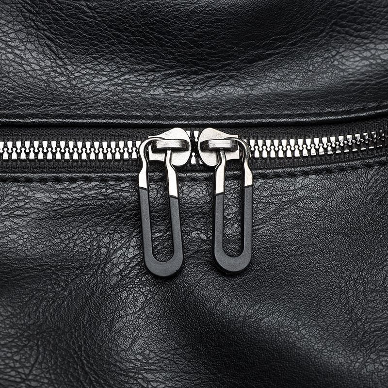 Men's Genuine Leather Travel With Shoe Compartment, Large Capacity Handbag, Shoulder Crossbody Bag, Waterproof And_voghion.com