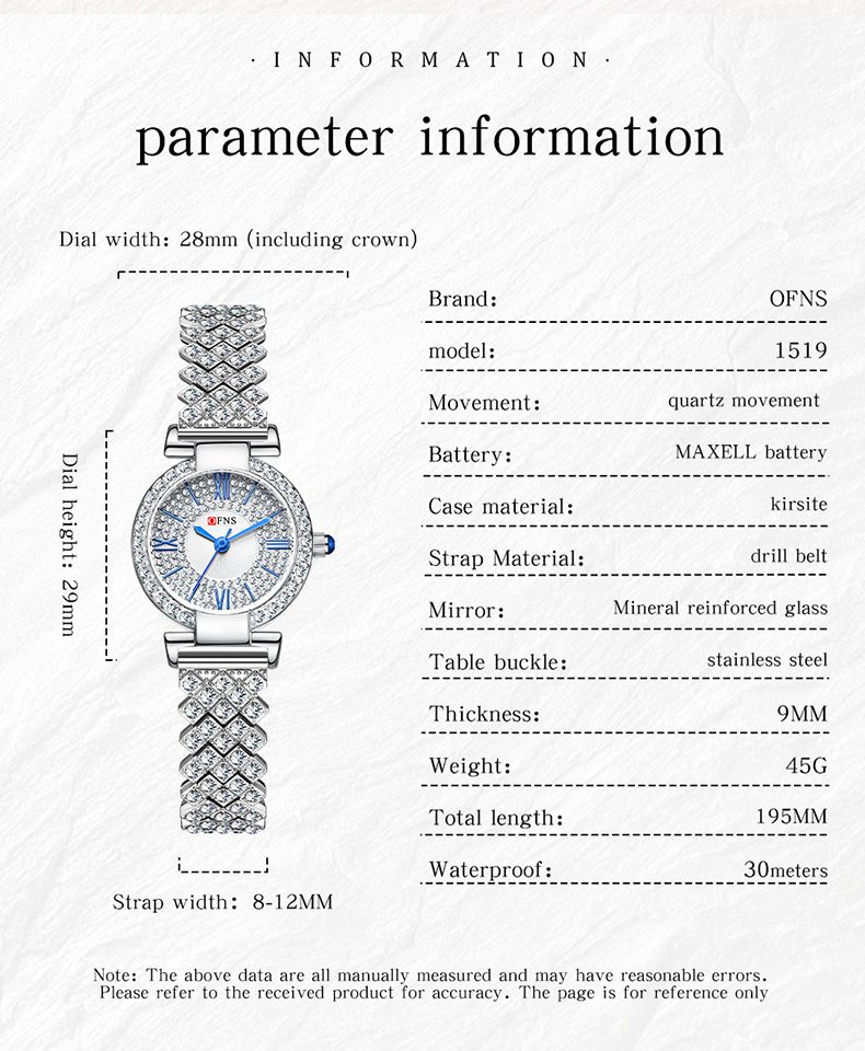 Elegante Damen-Quarzuhr mit Diamantlünette, wasserdicht, rundes Zifferblatt, Edelstahlverschluss, modische und zierliche runde kompakte Quarzuhr_voghion.com