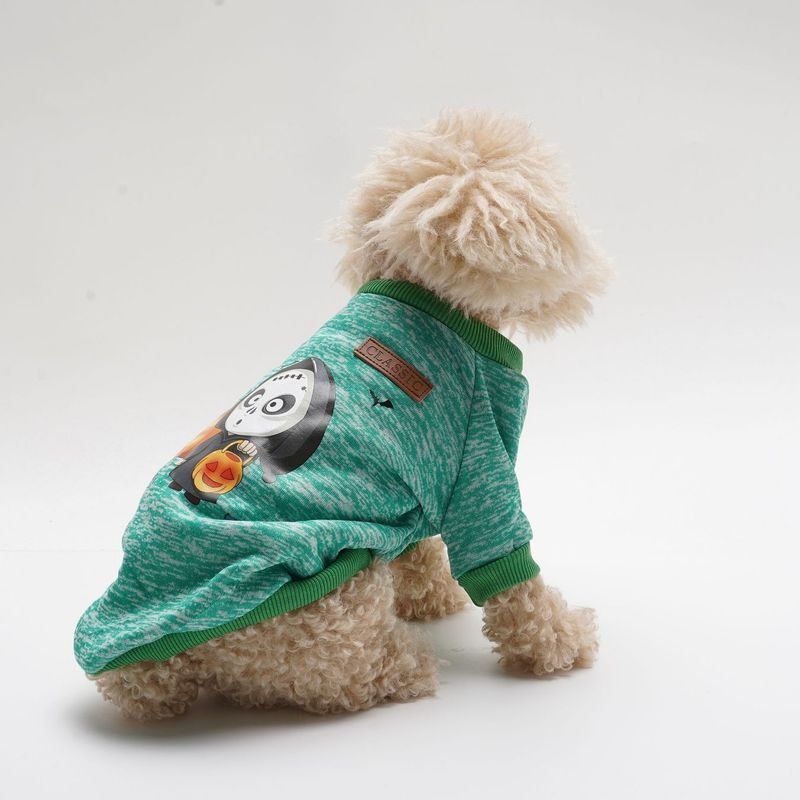 Halloween Teddy Kostüm Kürbis Pullover Hoodie Haustier Hund Katze Kleidung Herbst Winter Stil_voghion.com