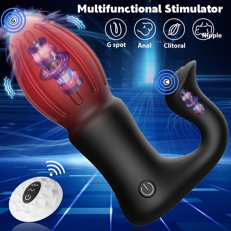 Nuovo telecomando senza fili razzo anale stimolazione vibrazione giocattolo sessuale per adulti sia per uomini che per donne_voghion.com