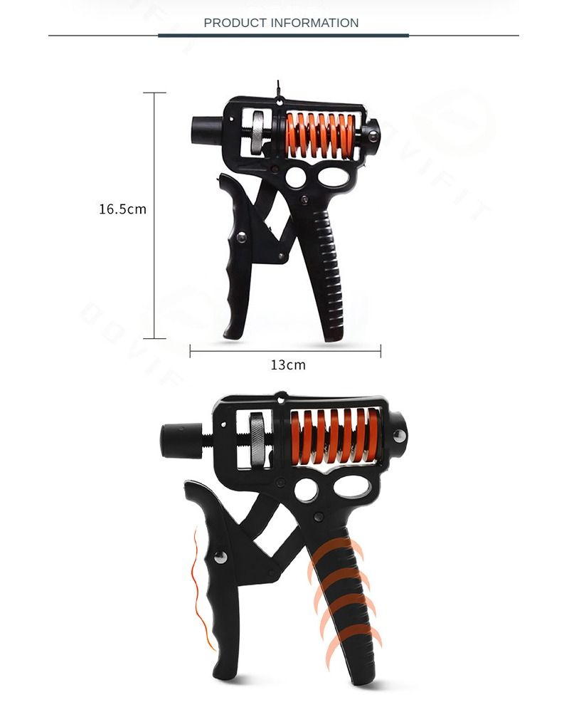Adjustable Spring Exercise Wrist Grip Device Finger Strength Device Hand Finger Rehabilitation Trainer Fitness Equipment_voghion.com