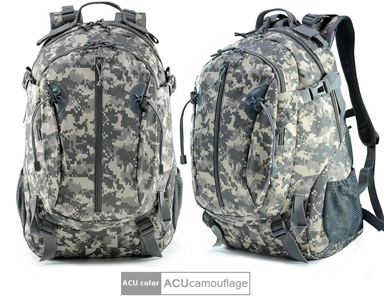 Mochila militar para viajes de ocio para hombre, mochila táctica de camuflaje de gran capacidad para senderismo y montañismo al aire libre_voghion.com