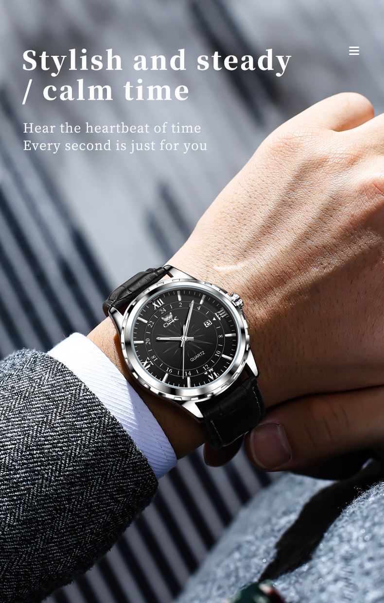 Herrenuhr Original Quarz Armbanduhr Wasserdicht Leuchtende Uhren Für Mann Automatische Datumsuhr Mit Box_voghion.com