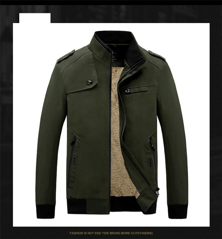 Abbigliamento da uomo JJacket Giacca in cotone alla moda per l'autunno e l'inverno Giacca da uomo Giacca per giovani Plus Fleece ispessito_voghion.com
