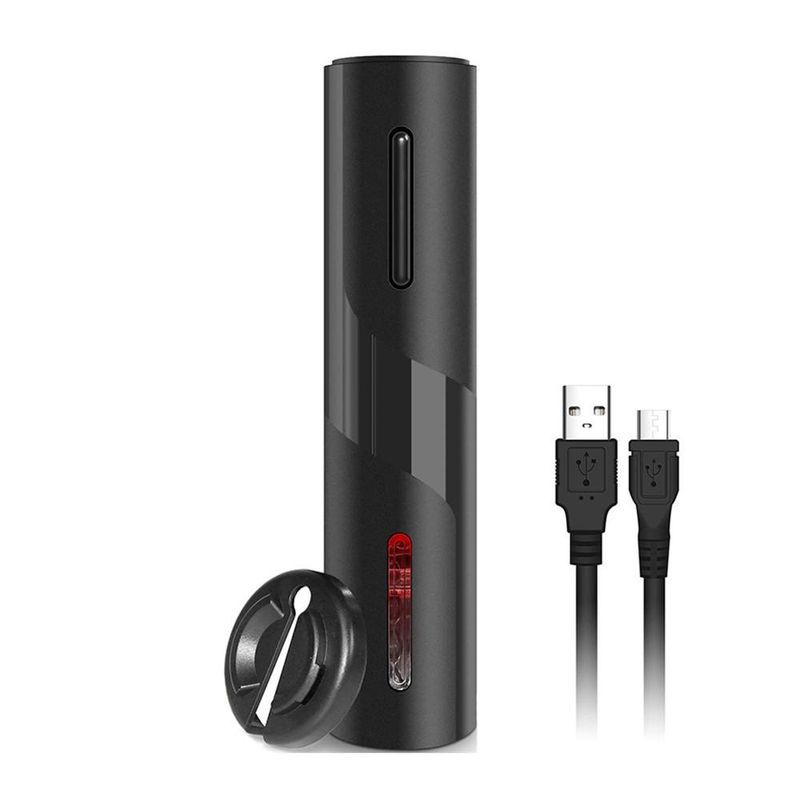 Electric Rechargeable Automatic Corkscrew Wine Bottle Opener With Foil Cutter And Usb Charging Cable Suit For Home Us_voghion.com