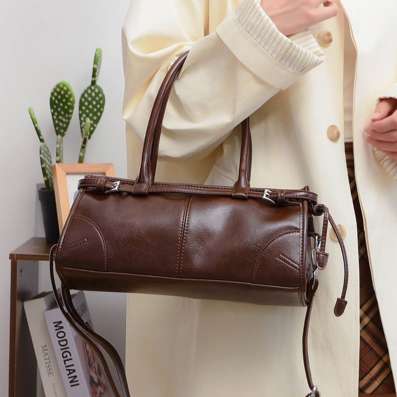 Nischenhandtasche für Damen 2025 Neue leichte Luxus-Schultertasche aus Ölwachsleder, vielseitige Umhängetasche_voghion.com