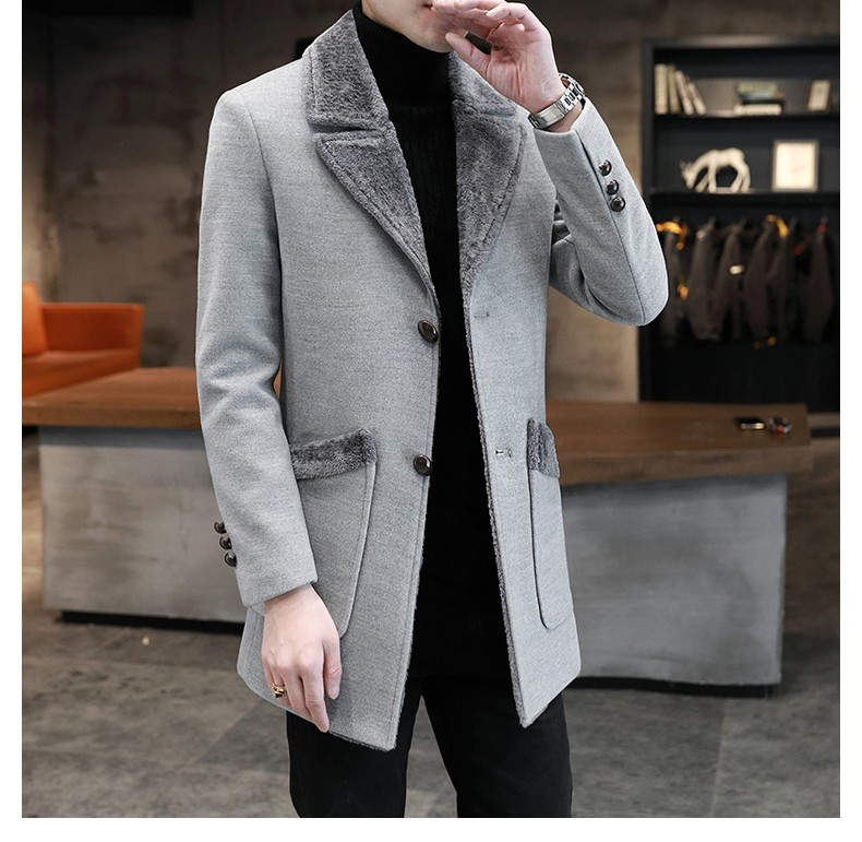 Japanese And Korean Style 22 Autumn Winter New Men's Shearling Coat Small Blazer_voghion.com