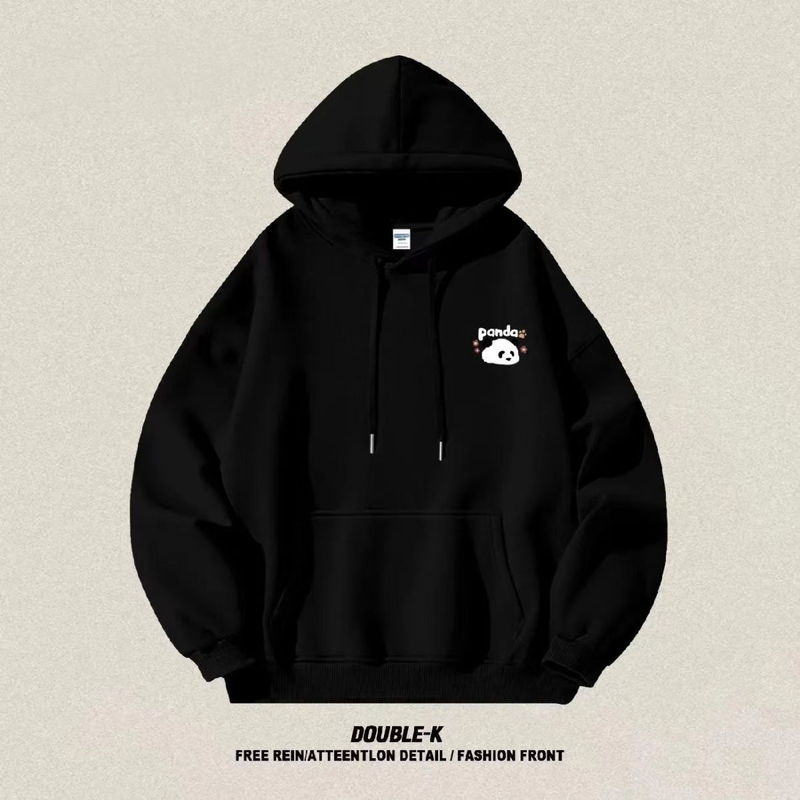 Kadınlar için sonbahar ve kış kapüşonlu sweatshirt büyük boy gevşek artı kadife ceket ins_voghion.com