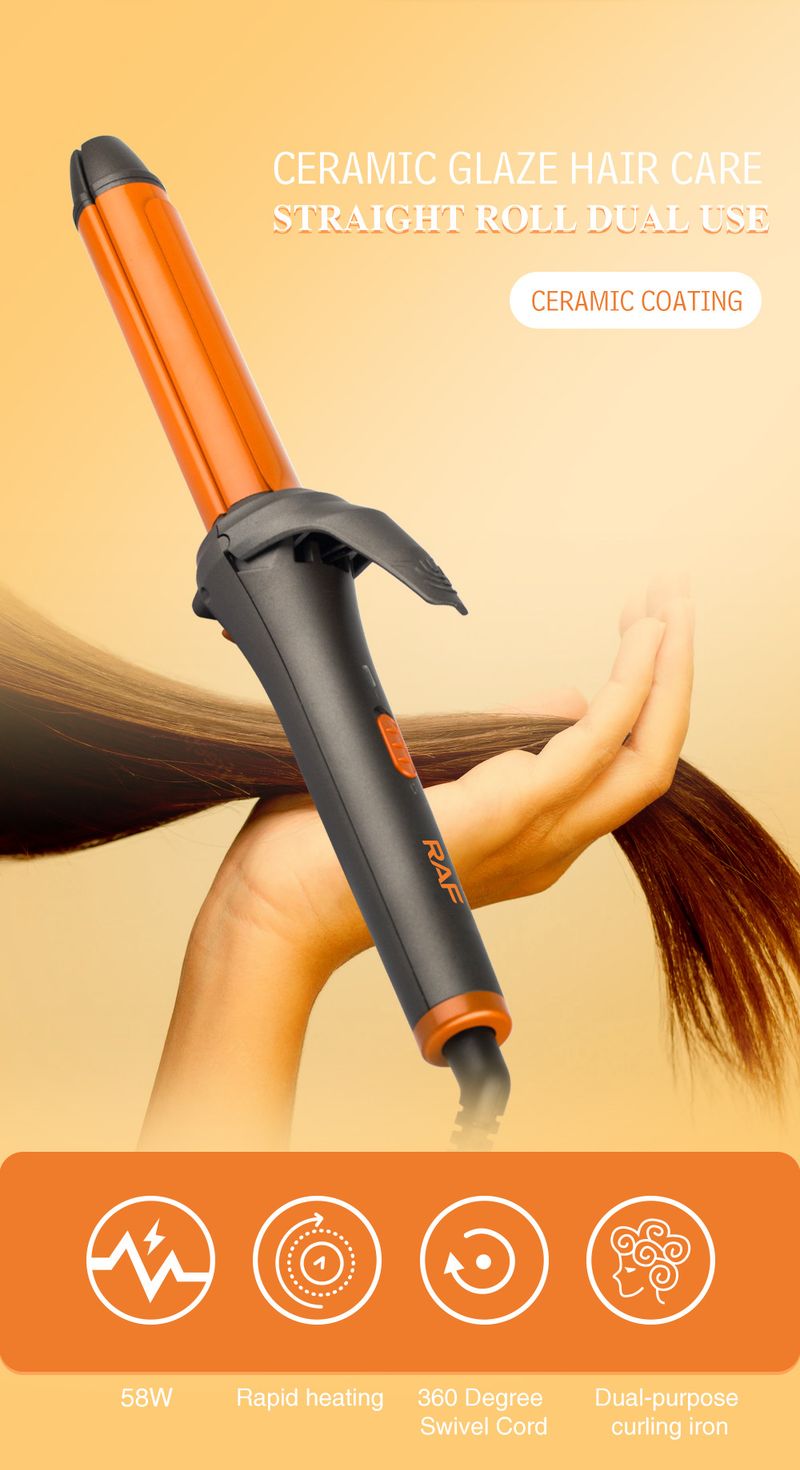 Nuovo ferro lisciante 2 in 1, piastra in ceramica, doppio uso per capelli asciutti e bagnati, arricciacapelli con frangia grande_voghion.com
