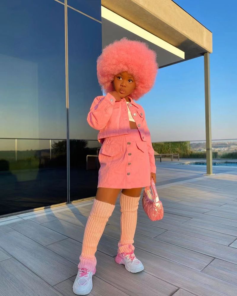 Kinderkleidung Babykleidung Mädchen Kurzmantel Kurzer Rock A-Linienrock Freizeitanzug_voghion.com