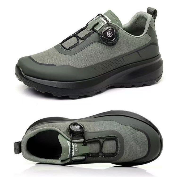 New Rotating Button Men's Casual Black Commuting Thick Bottom Non-Slip Outdoor Sports Shoes Men_voghion.com