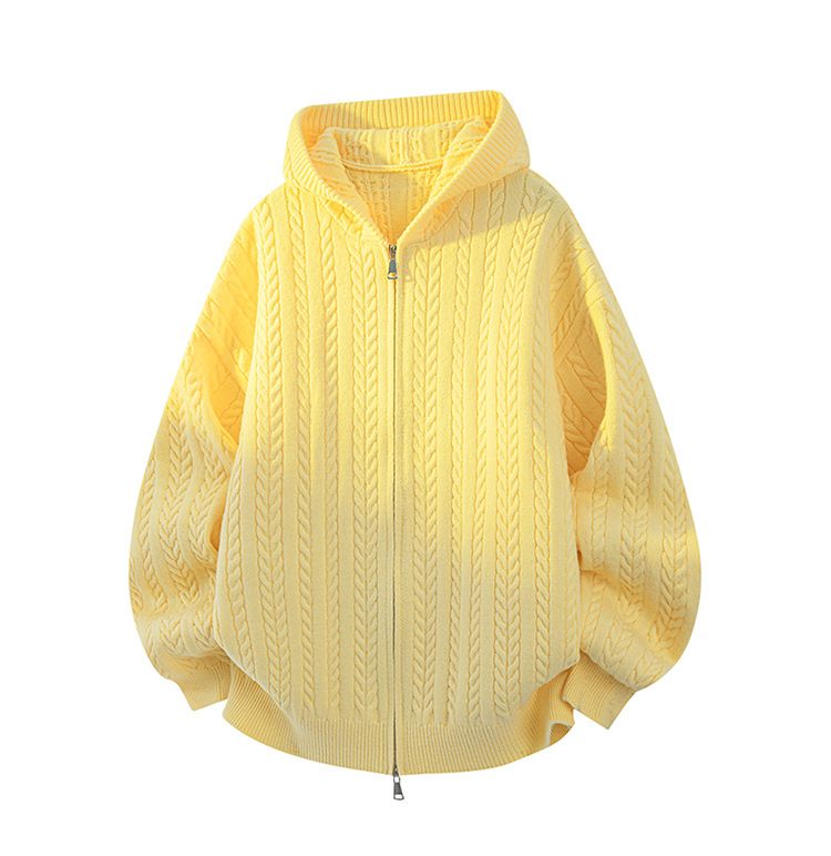 2025 Autumn Winter New Men's Knitted Pullover Thick Loose Fit Sports Style Youth Machine Washable Sweater_voghion.com