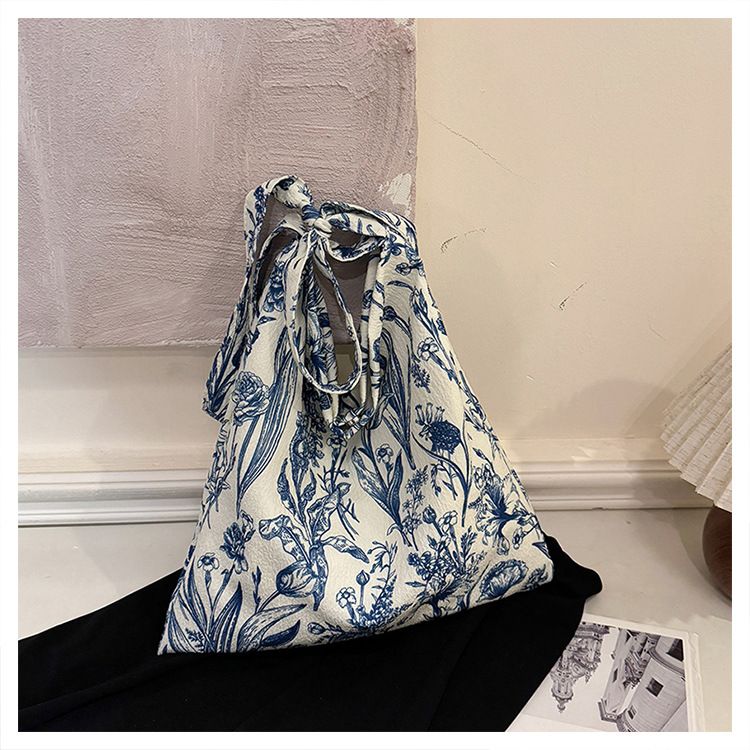 Damentaschen Freizeit Lazy Style Stickerei Zen Tragetasche Große Kapazität Leichte Pendler-Schulter-Umhängetasche Für Frauen_voghion.com