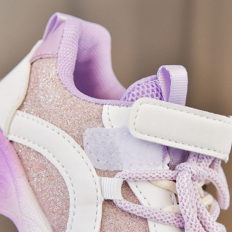 Chaussures de sport coréennes pour filles, printemps-automne 2025, chaussures de course à LED pour enfants, semelles souples, vente en gros_voghion.com